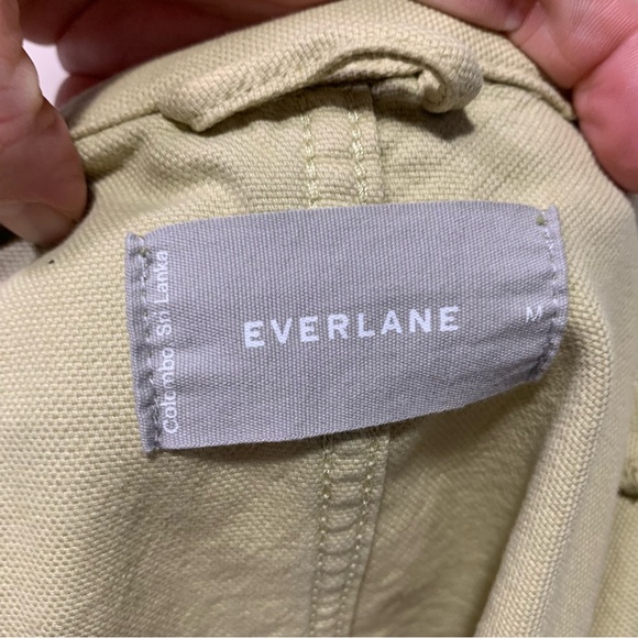 Everlane The Cinchable Chore Jacket Tan/Yellow Women’s Size Medium Pocket Canvas - Picture 10 of 15
